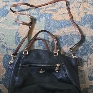 Coach Black Leather Women's Bag